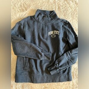 Penn State.  Womens small sweatshirt.  Navy quarter zip.